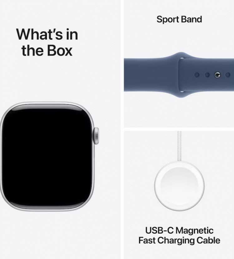 Apple Watch Series 10 GPS + LTE 42 mm Aluminium (sølv)