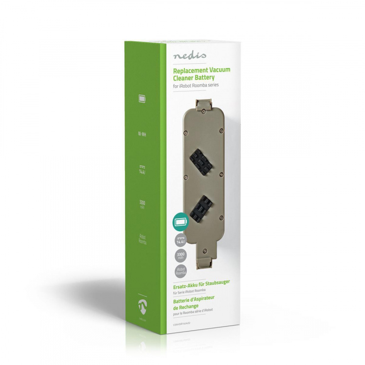 Nedis Støvsuger Batteri | Egnet til: iRobot iTouchless AV / iRobot M-288 / iRobot M-488 / iRobot Roomba 440 | Ni-MH | 14.4 V DC | 3300 mAh | 47.52 Wh