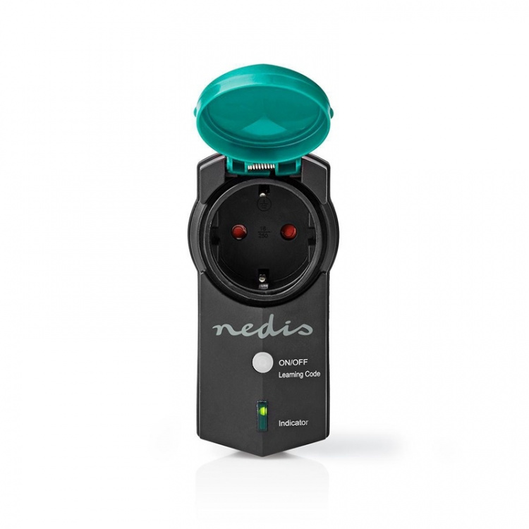 Nedis RF-Stik | Mesh / RF, frequency 433 Mhz | IP44 | 3680 W | EU stik / Type F (CEE 7/7) | -20 - 50 °C | Grøn / Sort