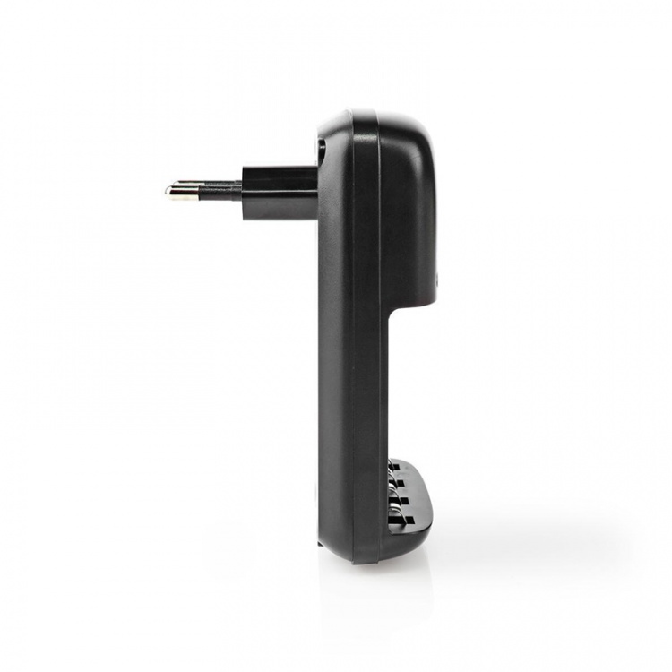 Nedis NiMH batterioplader AA / AAA | 1.2 / 9 V DC | 0.5 A A | Opladning | Euro / Type C (CEE 7/16) | Energi fra batteritype: AA / AAA / E-Block | Sort