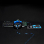 Nedis Gaming Combo Kit | 4-i-1 | Tastatur, Headset, Mus og musemåtte | Blå / Sort | QWERTZ | DE layout