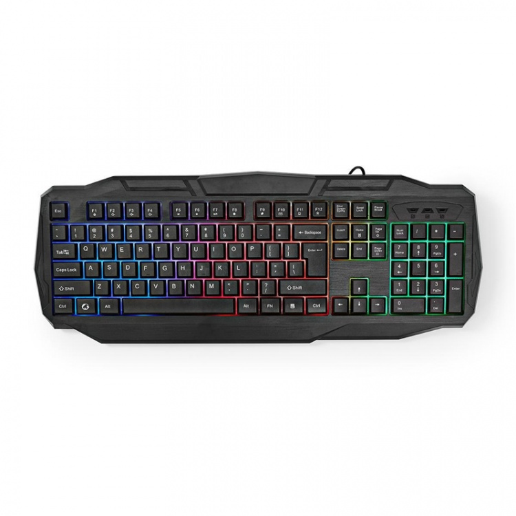 Nedis Gaming Combo Kit | 4-i-1 | Tastatur, Headset, Mus og musemåtte | Blå / Sort | QWERTZ | DE layout