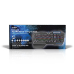 Nedis Wired Gaming Keyboard | USB | Mekaniske Taster | RGB | US international | US layout | USB Drevet | Strømkabellængde: 1.70 m | Gaming