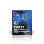 Nedis Streaming og Gaming Mikrofon | Brugt til: Desktop / Notebook | USB | Audio / video / dataforbindelser output: 1x 3.5 mm Audio Out | Indbygget on/off-knap (tænd/sluk) | Hovedtelefonudgang