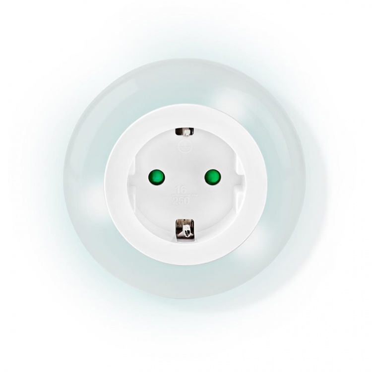 Nedis Plug-In LED natlys | Dag/nat sensor | 3680 W | 10 lm | Blå / Grøn / Hvid