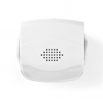Nedis Motion Detektor Alarm | Batteri | 3x AAA/LR03 | 80 dB | Detektorområde: 1.10 m | Detektorvinkel: 10 ° | Loft / Væg | Hvid
