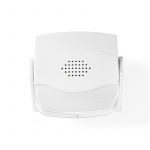 Nedis Motion Detektor Alarm | Batteri | 3x AAA/LR03 | 80 dB | Detektorområde: 1.10 m | Detektorvinkel: 10 ° | Loft / Væg | Hvid