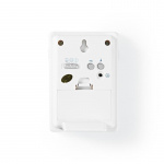 Nedis Trådløst Dørklokke Sæt | Batteri | 3 V DC | 1x CR2032 | Volume: 80 dB | Signalområde: 300 m | IP44 | 36 Melodier | 1 Modtager | Hvid