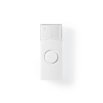 Nedis Trådløst Dørklokke Sæt | Strømforsyning | 220 - 240 V AC 50 Hz | 1x CR2032 | Volume: 80 dB | Signalområde: 300 m | IP44 | Justérbar volume | 36 Melodier | 1 Modtager | Hvid