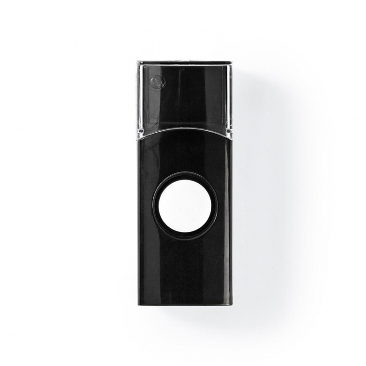 Nedis Trådløst Dørklokke Sæt | Batteri | 3 V DC | 1x CR2032 | Volume: 80 dB | Signalområde: 300 m | IP44 | 36 Melodier | 1 Modtager | Sort