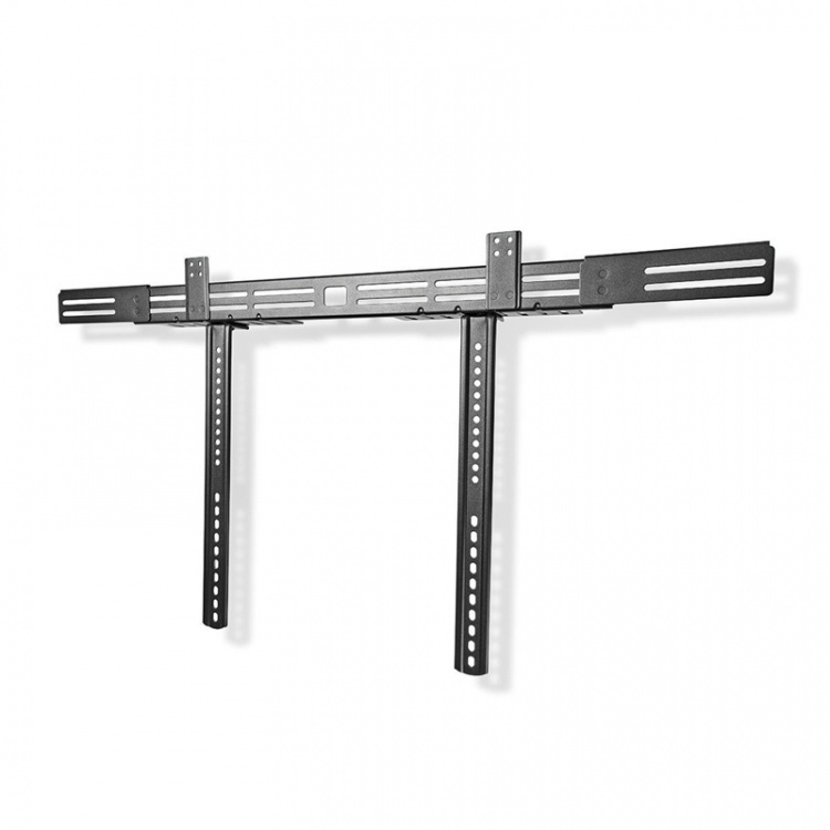 Nedis Soundbar Beslag | Kompatibel med: Universal | Fastmonteret på TV\'et | 10 kg | Dybdejustering | Stål | Sort