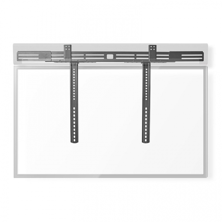 Nedis Soundbar Beslag | Kompatibel med: Universal | Fastmonteret på TV\'et | 10 kg | Dybdejustering | Stål | Sort