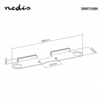 Nedis Soundbar Beslag | Kompatibel med: Sonos® Beam™ | Væg | 5 kg | Fast | ABS / Stål | Sort