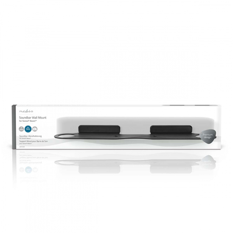 Nedis Soundbar Beslag | Kompatibel med: Sonos® Beam™ | Væg | 5 kg | Fast | ABS / Stål | Sort