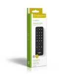 Nedis Universal fjernbetjening | Forprogrammeret | 2 Enheder | Disney + Button / Netflix-knap / Store Knapper | Infrarød | Sort