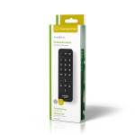 Nedis Universal fjernbetjening | Forprogrammeret | 2 Enheder | Disney + Button / Netflix-knap / Store Knapper | Infrarød | Sort