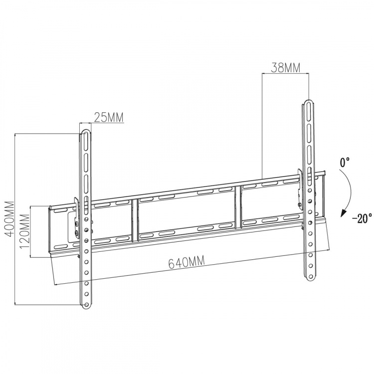 Nedis Vipbar TV Vægbeslag | 37 - 70 