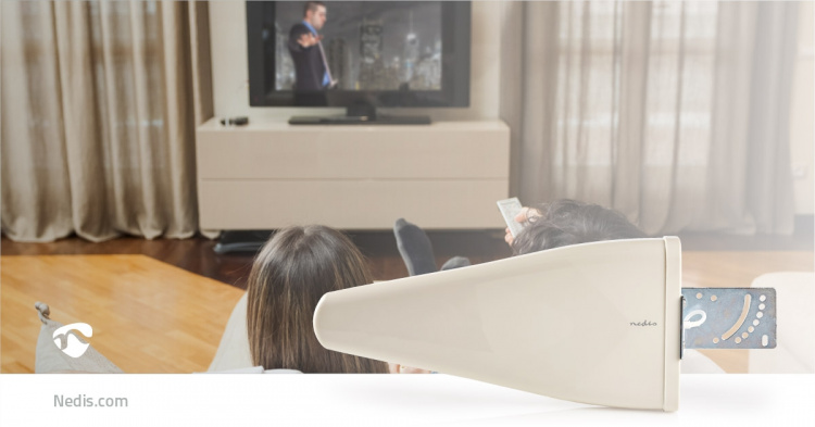 Nedis 5G / 4G / 3G antenne | 5G | Indendørs eller udendørs | 698-5000 MHz | Forstærkning: 11 dB | 4.00 m | Hvid