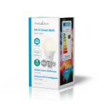 Nedis SmartLife LED-Pære | Wi-Fi | B22 | 800 lm | 9 W | Varm Hvid | 2700 K | Android™ / IOS | A60 | 1 stk