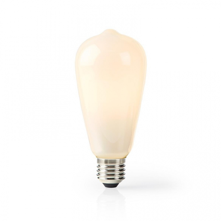 Nedis SmartLife LED Glødepære | E27 | 500 lm | 5 W | Varm Hvid | 2700 K | Glas | Android™ / IOS | ST64 | 1 stk