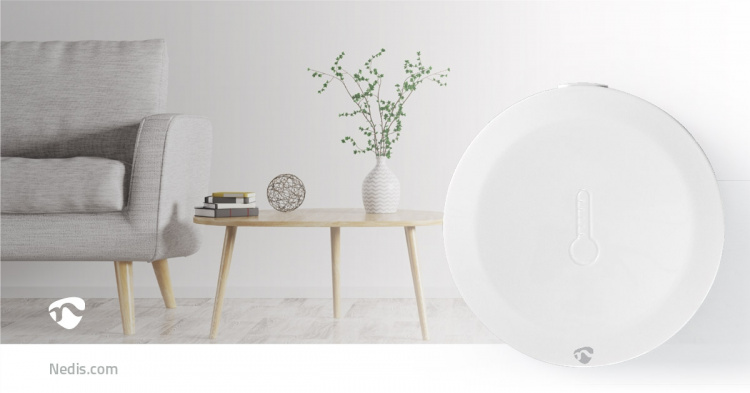 Nedis SmartLife Klimasensor | Zigbee 3.0 | Batteri | Android™ / IOS | Hvid