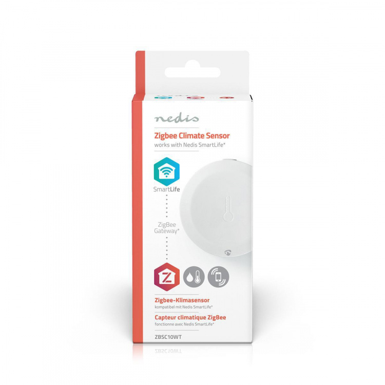 Nedis SmartLife Klimasensor | Zigbee 3.0 | Batteri | Android™ / IOS | Hvid