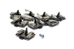 SCALEXTRIC Micro, spare guide blade pack 8pcs w/screws 1:64