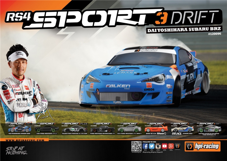 HPI Sport 3 Drift Dai Yoshihara Subaru BRZ HPI Sport 3 Drift Dai Yoshihara Subaru BRZ