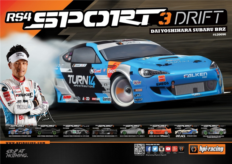 HPI Sport 3 Drift Dai Yoshihara Subaru BRZ HPI Sport 3 Drift Dai Yoshihara Subaru BRZ