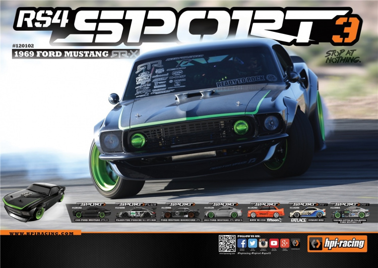 HPI Sport 3 1969 Ford Mustang VGJR RTR-X