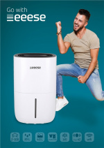 Adam - avfuktare 100m2, 44dB, wifi - Google Home, timer, 2 hastigheter, torkfun