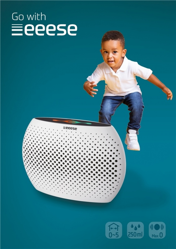 Tim - kompakt avfuktare, 780 g, 5m2, uppladdningsbar, ljudlös, kiselgel