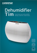 Tim - kompakt avfuktare, 780 g, 5m2, uppladdningsbar, ljudlös, kiselgel