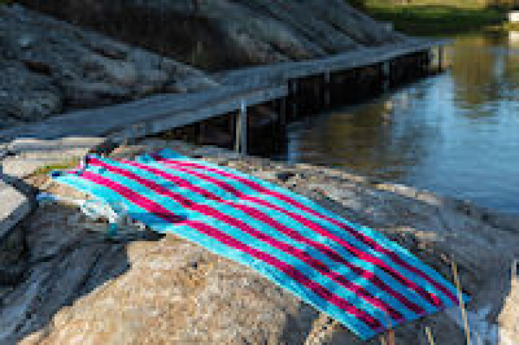 Lord Nelson VICTORY Beach Towel Cabana, Marin/Sand, 80x160 cm