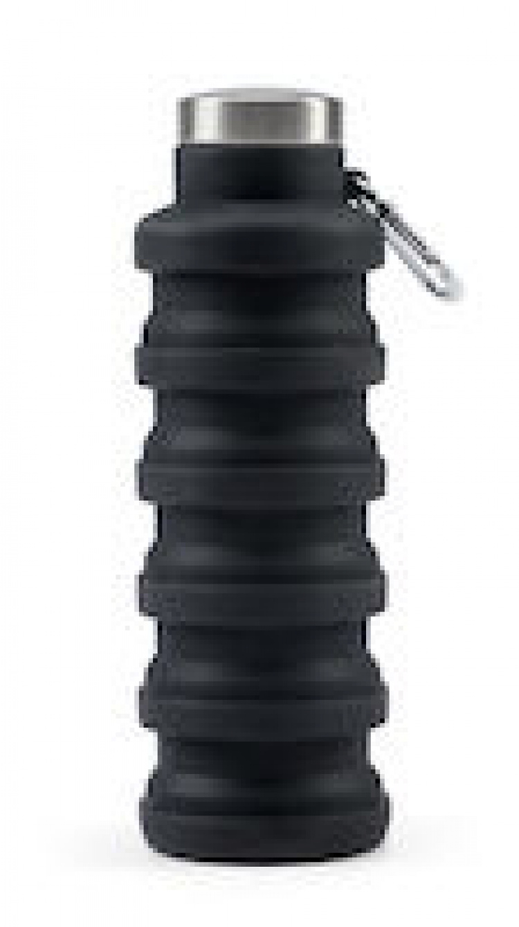 Orrefors Hunting Vattenflaska Silikon, Svart, 500 ml