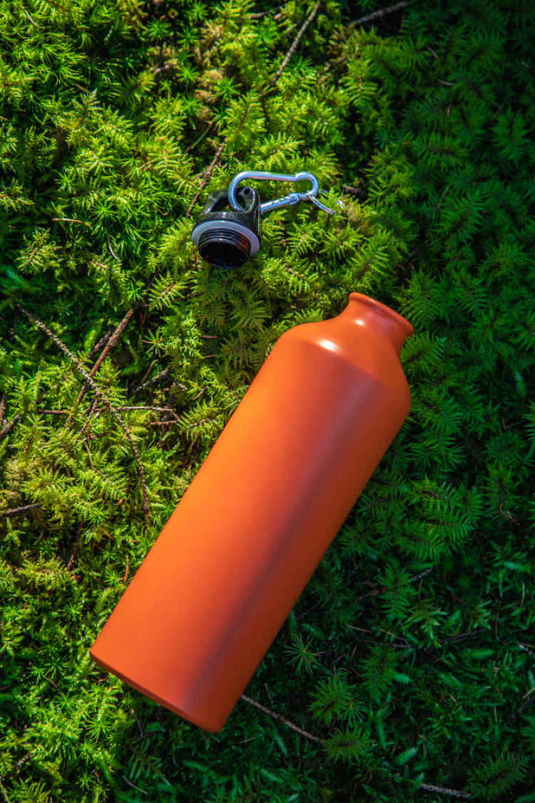 Orrefors Hunting Aluminiumflaska, Orange