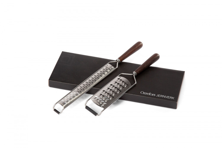 Orrefors Jernverk rivejern i 2-pak med håndtag i wenge-træ