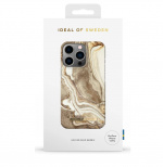 iDeal of Sweden Fashion Case iPhone 14 Plus, Golden Sand Marble