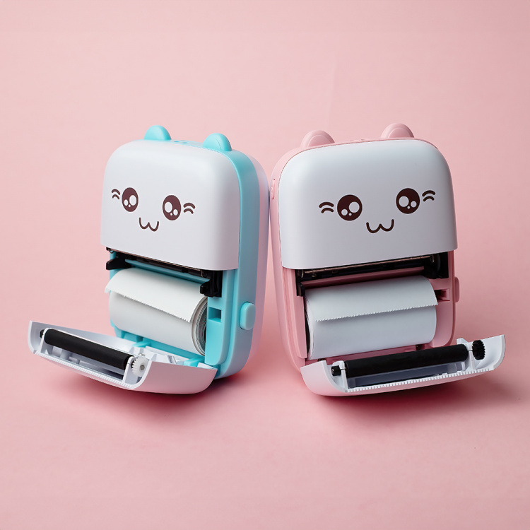 Maxlife MXTP-100 Thermal Printer - bærbar miniprinter med Bluetooth, pink  Maxlife MXTP-100 Thermal Printer - bærbar miniprinter med Bluetooth, pink