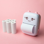 Maxlife MXTP-100 Thermal Printer - bærbar miniprinter med Bluetooth, pink  Maxlife MXTP-100 Thermal Printer - bærbar miniprinter med Bluetooth, pink