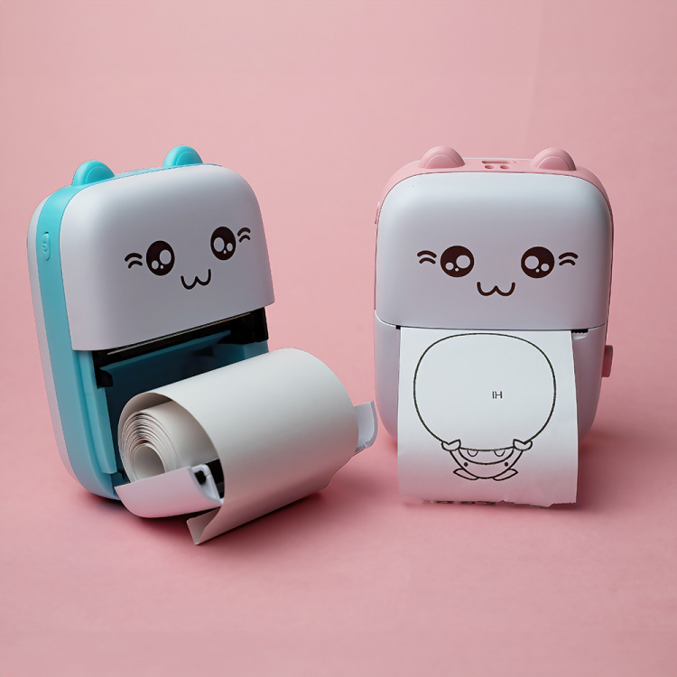 Maxlife MXTP-100 Thermal Printer - bærbar miniprinter med Bluetooth, pink  Maxlife MXTP-100 Thermal Printer - bærbar miniprinter med Bluetooth, pink