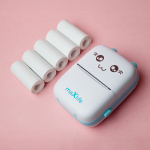 Maxlife MXTP-100 Thermal Printer - bærbar miniprinter med Bluetooth, blå