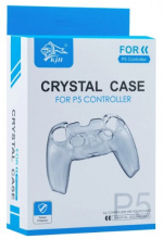 Silikongreb Crystal case til PS5-controller, gennemsigtig