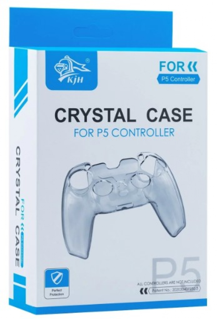 Silikongreb Crystal case til PS5-controller, gennemsigtig