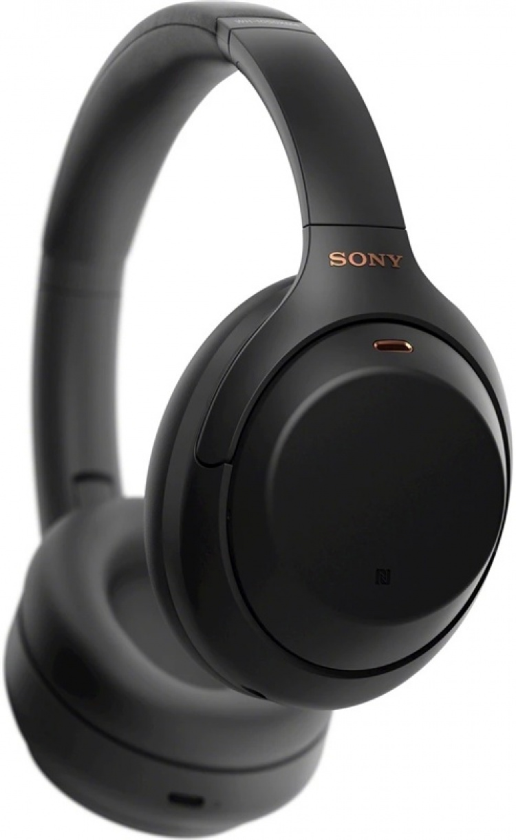 Sony WH-1000XM4 Støjreducerende trådløse hovedtelefoner, Sort
