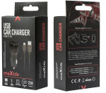 Maxlife MXCC-01 USB biloplader 1x USB 2.1A + microUSB-kabel
