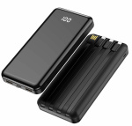 Forever TB-411 Powerbank med kabler, 10 000 mAh