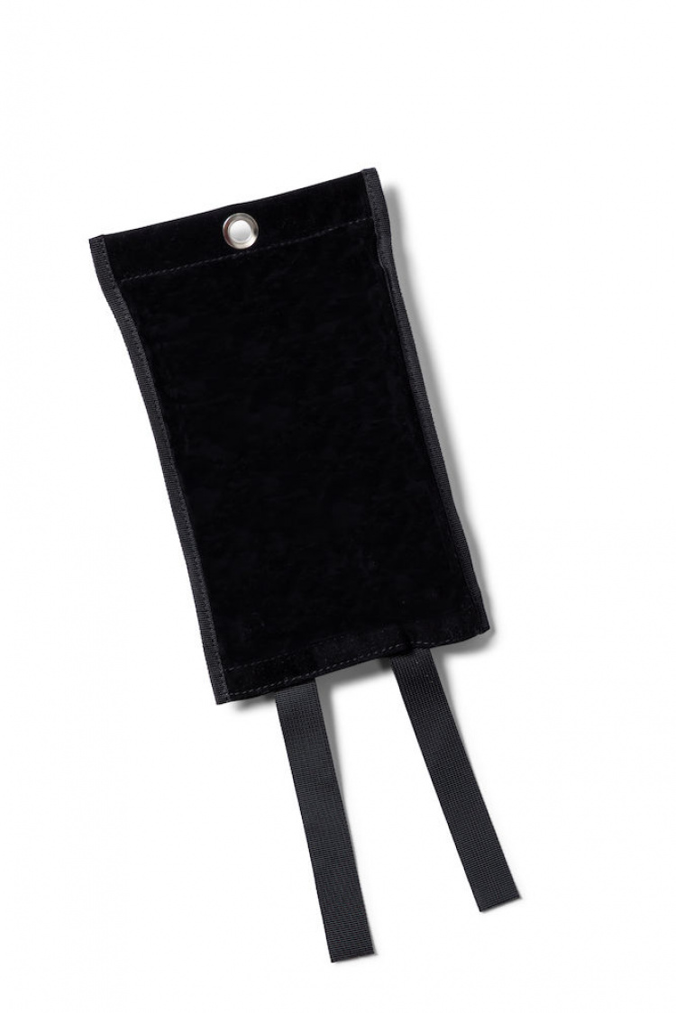 Kosta Linnewäfveri Brandtæppe ruskind, sort