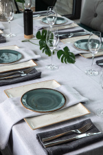 Kosta Linnewäfveri Eliza 6-pack servetter, Ljusgrå