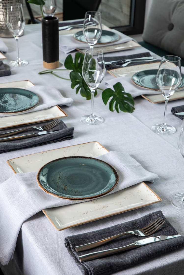 Kosta Linnewäfveri Eliza 6-pack servetter, Ljusgrå